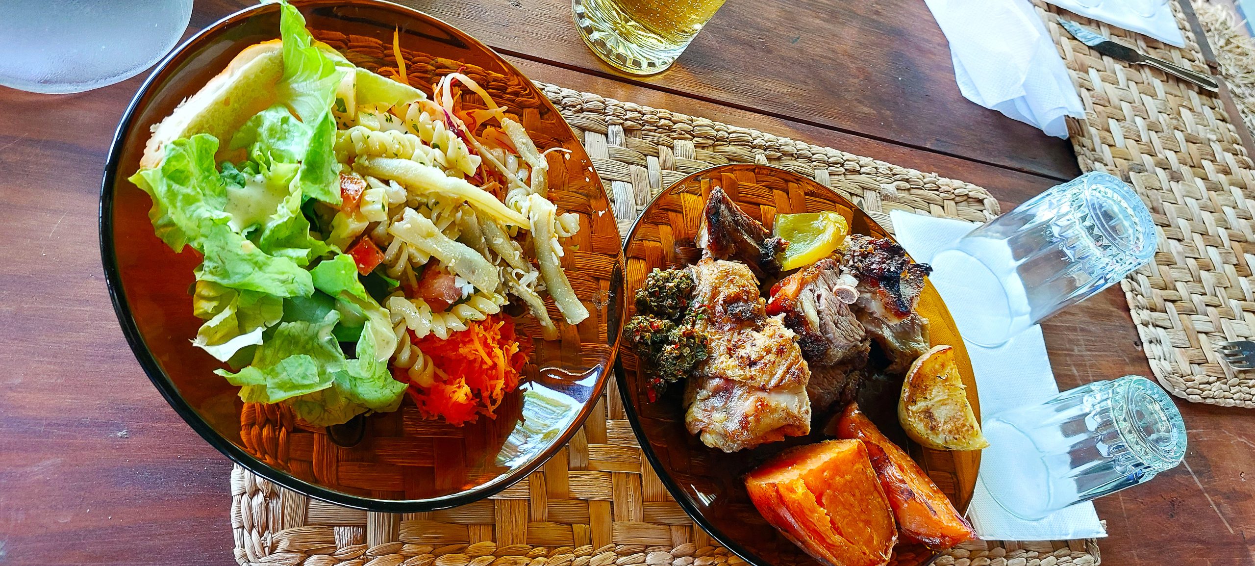 Food at the ranch, Montevideo, La Rabida