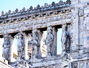 Details of the Legislative Palace, Montevideo, Uruguay